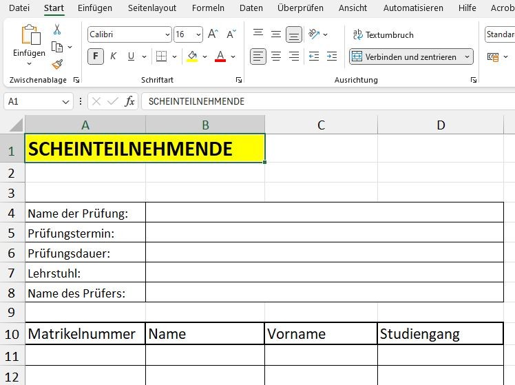 Scheinteilnehmer